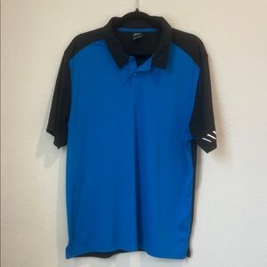 Oakley Blue and Black Men's Polo Shirt